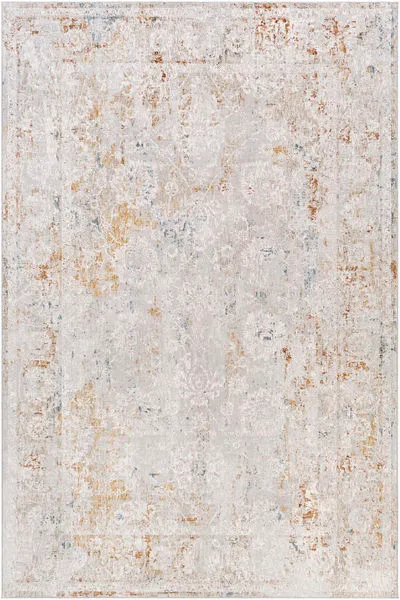 Product Image 1 for Carmel Light Gray / Burnt Orange Rug from Surya