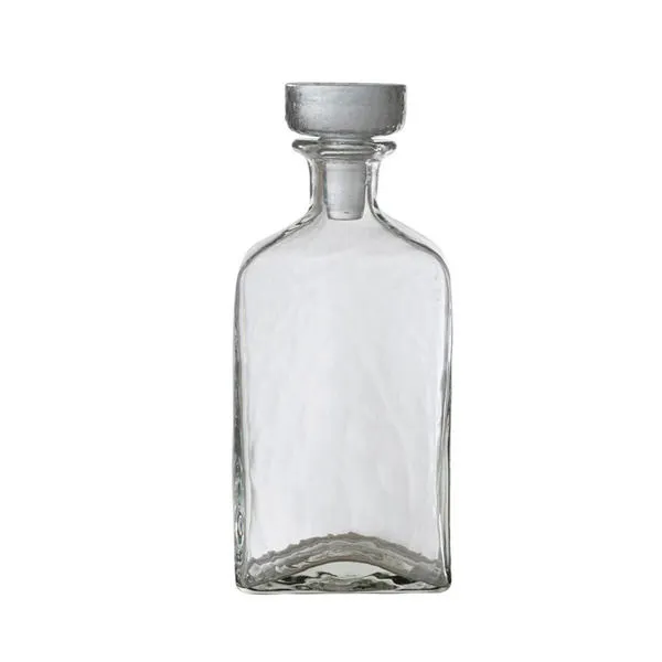 Product Image 1 for George Glass Rectangular Hammered Glass Decanter from Creative Co-Op