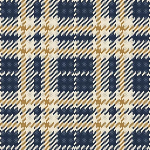 Clark Plaid Premium Matte Wallpaper in subtle gold and navy with classic plaid pattern and matte texture