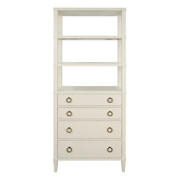 Product Image 1 for Brooke Antique White Etagere from Worlds Away
