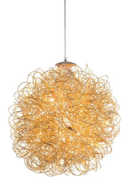 Product Image 1 for Zitto Ceiling Lamp Gold from Zuo