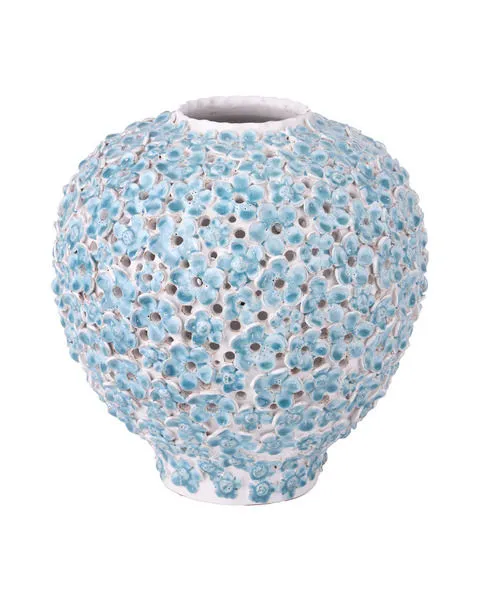 Product Image 1 for Blue Daisy Vase from Currey & Company