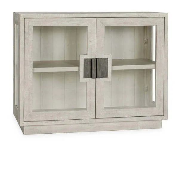 Product Image 1 for Larson Two-Door Glass Oak Cabinet from Classic Home Furnishings