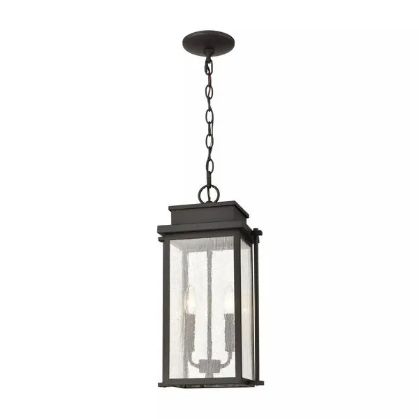 Product Image 1 for Braddock 2 Light Outdoor Pendant In Architectural Bronze from Elk Lighting