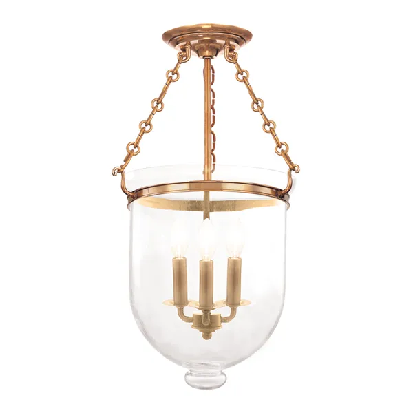 Product Image 1 for Hampton 3 Light Semi Flush from Hudson Valley