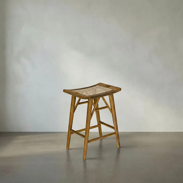 Product Image 1 for Murphy Teak Counter Stool from Noir