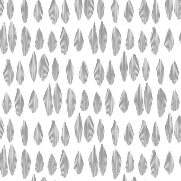 charcoal grey peel and stick wallpaper with abstract vertical leaf shapes on white background
