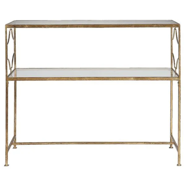 Product Image 1 for Uttermost Genell Gold Iron Console Table from Uttermost