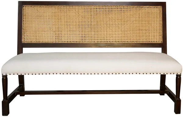 Product Image 1 for Colonial Caning Bench from Noir