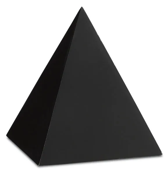 Product Image 1 for Black Concrete Pyramid from Currey & Company