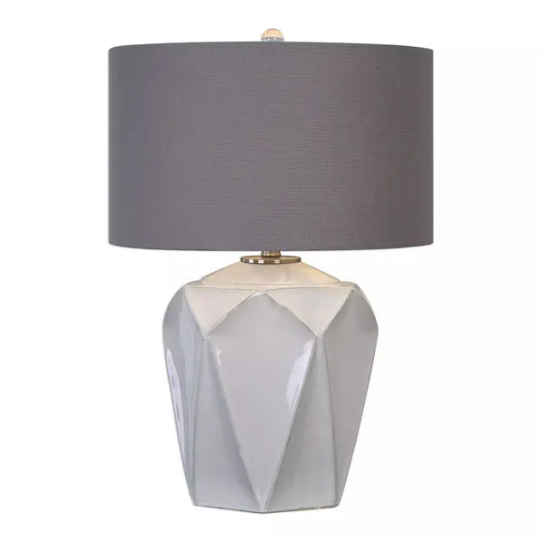 Product Image 1 for Uttermost Elvilar Gloss White Table Lamp from Uttermost