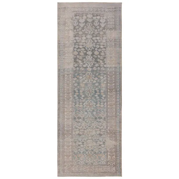Product Image 1 for Oakley Southwestern Medallion Gray/ Tan Rug - 2' x 6' from Jaipur 