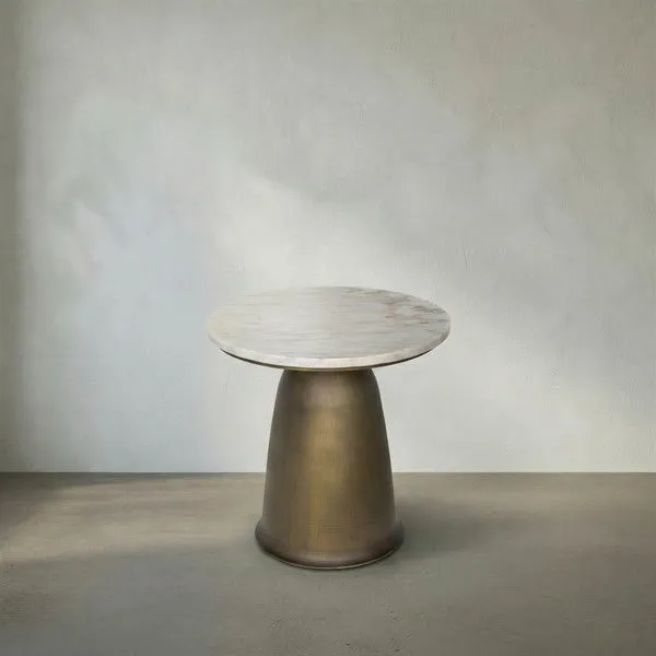 Product Image 1 for Aiden Aged Brass Side Table from Noir
