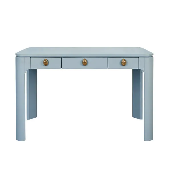 Product Image 1 for Theo Light Blue Desk from Worlds Away