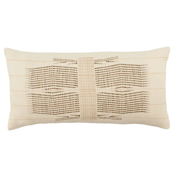 Product Image 1 for Milak Beige/ Ivory Tribal Lumbar Pillow from Jaipur 