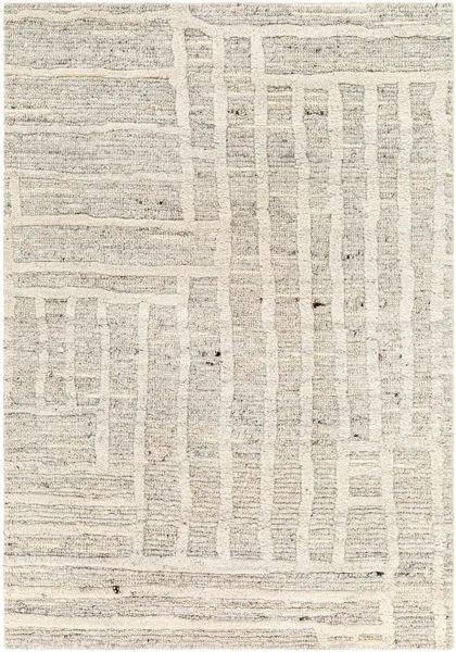 Product Image 1 for Manisa Global Hand-Woven Wool Charcoal / Light Slate Rug  - 5' x 7'6" from Surya
