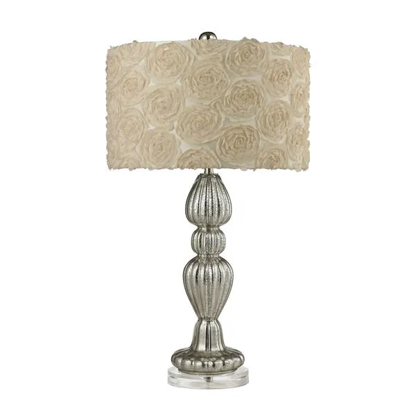 Product Image 1 for Ribbed Glass Table Lamp In Silver Mercury from Elk Home