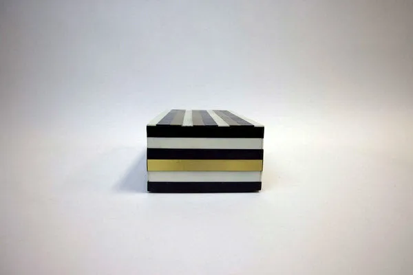 Product Image 1 for Harper Small Black & Gold Bone Box from A. Sanoma Inc