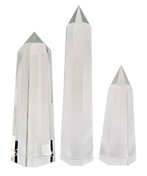 Product Image 1 for Spike Decorative Crystal Object, Set Of 3 from Noir