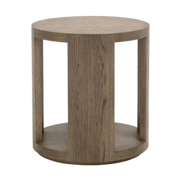 Product Image 1 for Collins Round Sable Oak End Table from Essentials for Living