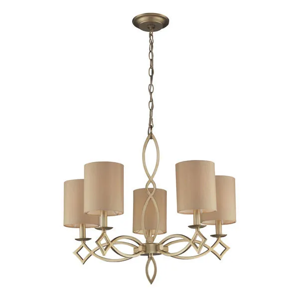 Product Image 1 for 5  Light Chandelier In Aged Silver from Elk Lighting