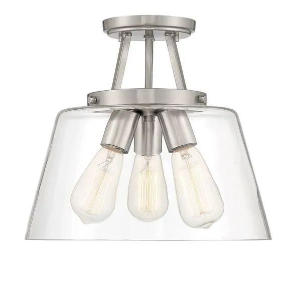 Product Image 1 for Calhoun 3 Light Semi Flush Mount from Savoy House 