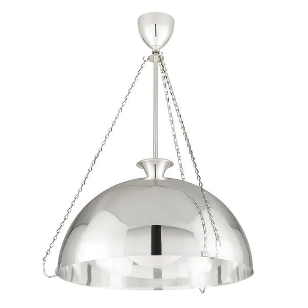 Product Image 1 for Levette 1-Light Large Aged Silver Pendant Light from Hudson Valley