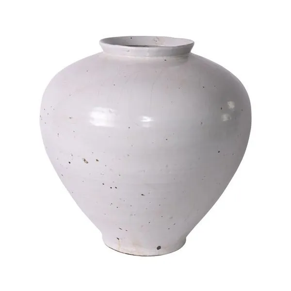 Product Image 1 for White Crackle Cone Shaped Jar from Legend of Asia