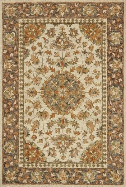 Product Image 1 for Victoria Ivory / Charcoal Rug from Loloi