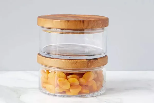 Product Image 1 for Natural Wood Top Canister, Medium from etúHOME