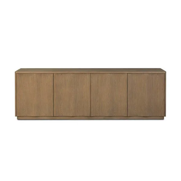 Product Image 1 for Brookhurst Satin Oak Veneer Media Console from Four Hands