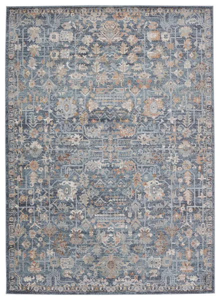 Product Image 1 for Mariette Oriental Blue/ Tan Rug from Jaipur 