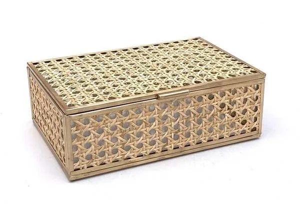 Product Image 1 for Natural Cane Wicker Jewelry Decor Box from Anaya Home