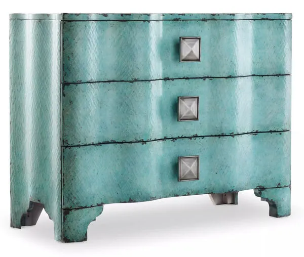 Product Image 1 for Melange Turquoise Crackle Chest from Hooker Furniture