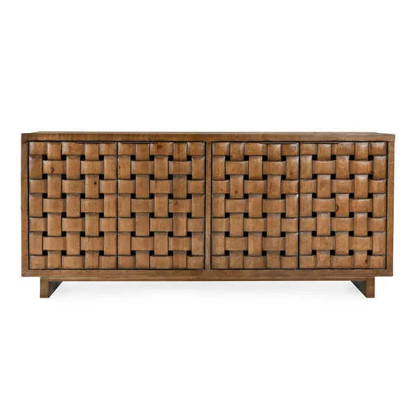 Product Image 10 for Bast 4-Door Reclaimed Pine Wood Buffet Sideboard from Classic Home Furnishings