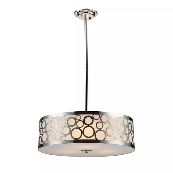 Product Image 1 for Retrovia 3 Light Chandelier In Polished Nickel  from Elk Lighting