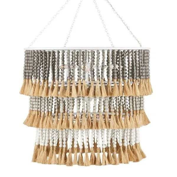 Product Image 1 for St. Barts Taupe Chandelier from Currey & Company