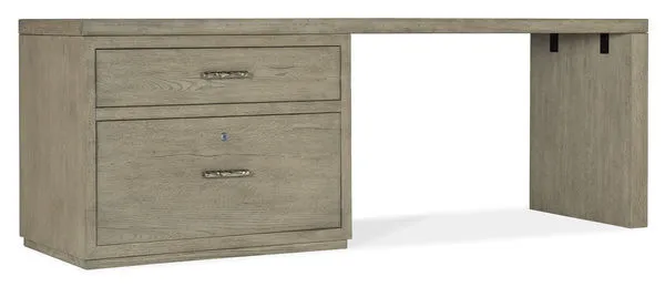 Product Image 1 for Linville Falls Oak Veneer 84" Desk with Lateral File from Hooker Furniture