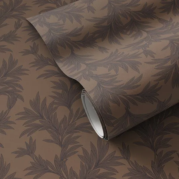 Product Image 1 for Lush Leaves Black and Tan I Wallpaper by Getty Images from Four Hands