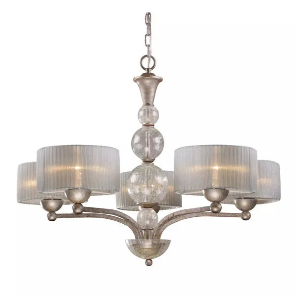 Product Image 1 for Alexis 5 Light Chandelier In Antique Silver from Elk Lighting