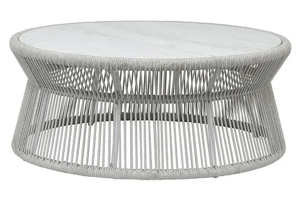 Product Image 1 for Miami Coffee Table with Honed Cararra Marble Top from Sunset West