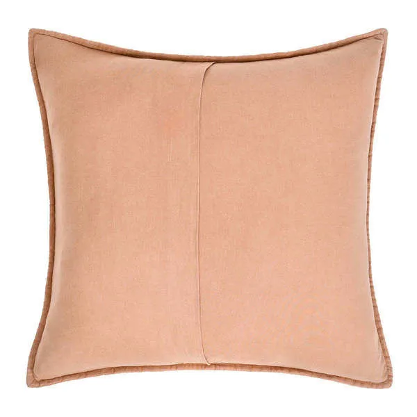 Taupe beige quilted fabric sham with large channel stitching and soft texture