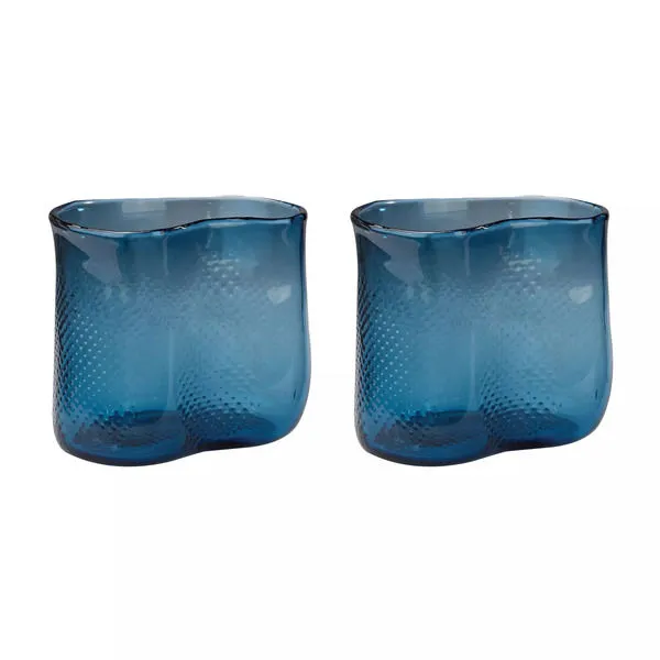Product Image 1 for Fish Net Glass Vases In Navy Set Of 2 from Elk Home