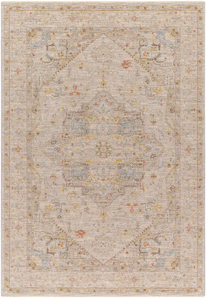 Product Image 1 for Avant Garde Woven Yellow / Taupe Rug - 5'3" Round from Surya