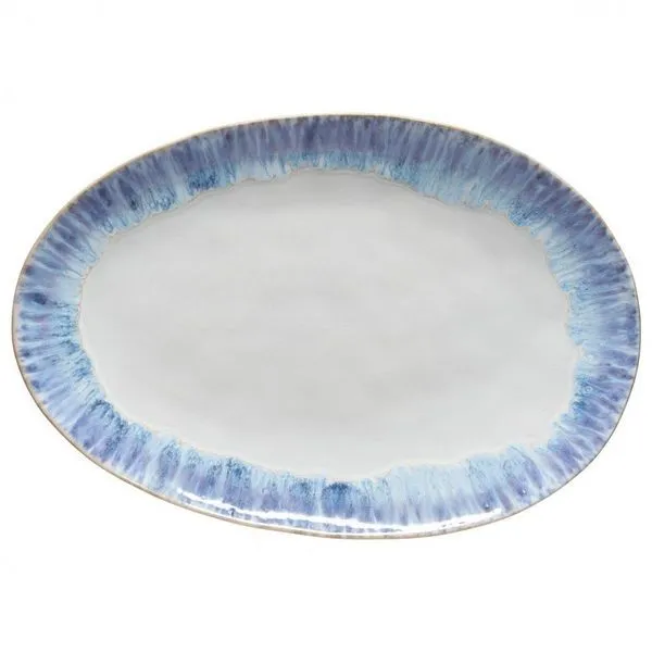 Product Image 1 for Brisa Oval Ceramic Stoneware Platter - Ria Blue from Costa Nova