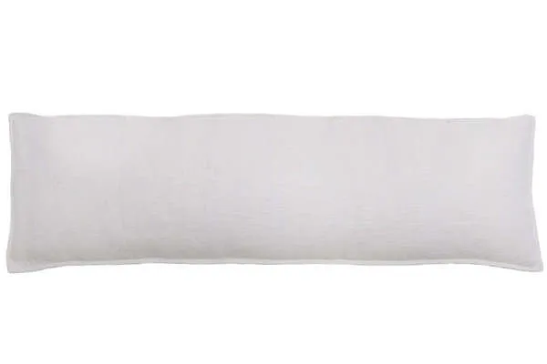 Product Image 1 for Montauk 18" x 60" Decorative Body Pillow with Inserts - White from Pom Pom at Home