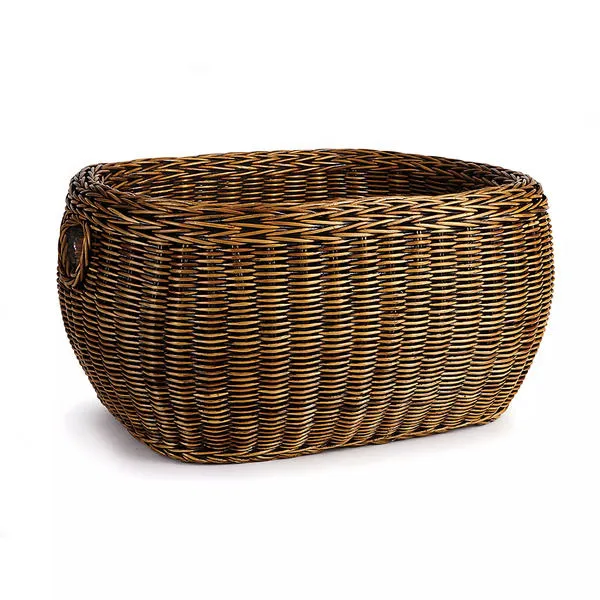 Product Image 1 for Burma Double Woven Rattan Oval Basket from Napa Home And Garden