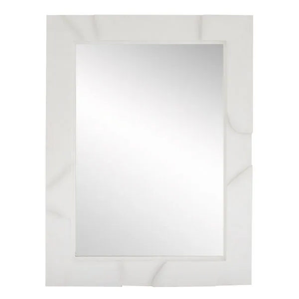 Product Image 1 for Safra White Gesso Wooden Mirror from Arteriors
