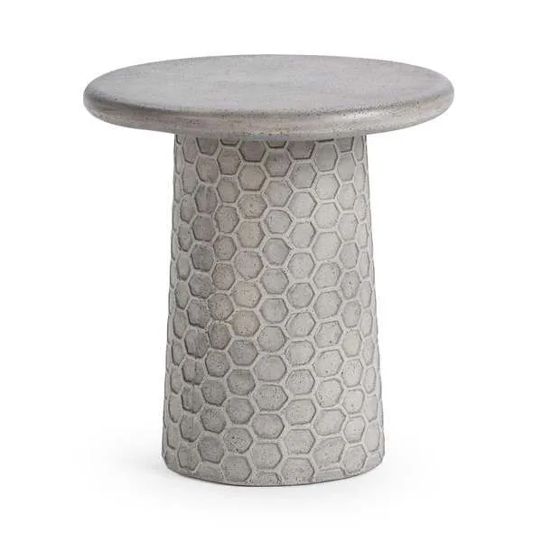 Product Image 1 for Delaine Outdoor Concrete Accent Table from Classic Home