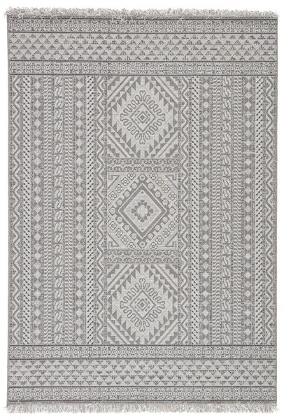 Product Image 2 for Inayah Indoor / Outdoor Tribal Gray / Light Gray Area Rug from Jaipur